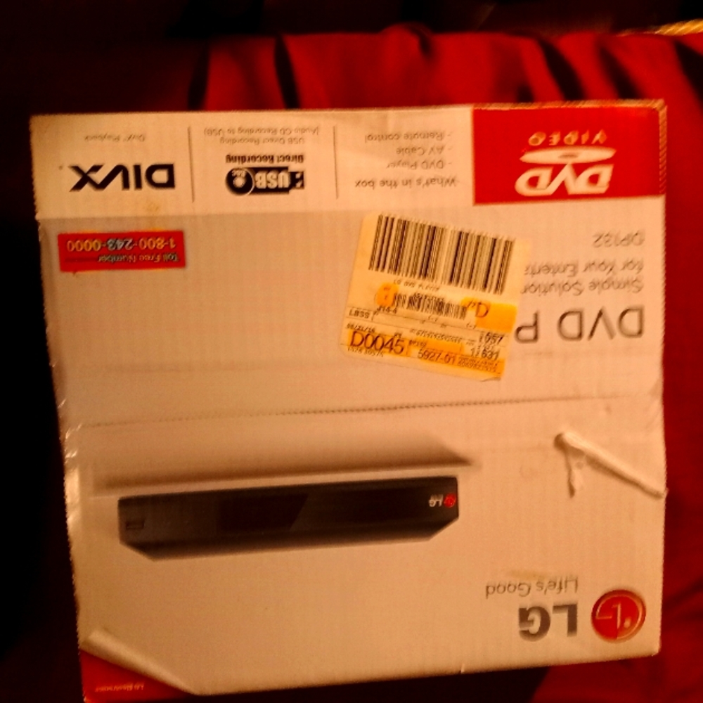 LG DVD player black